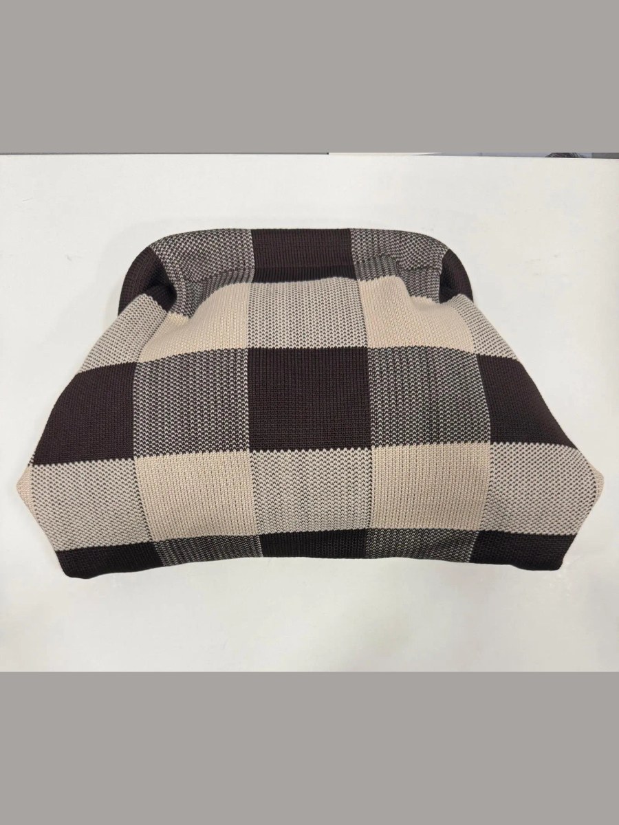 Bolso Cuadros en Chocolate