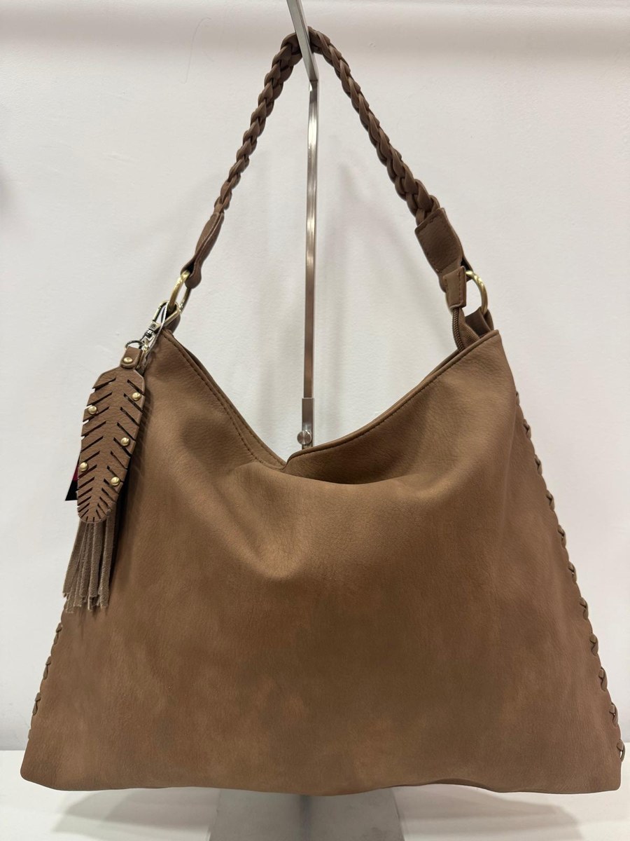 Bolso Trenza en Topo