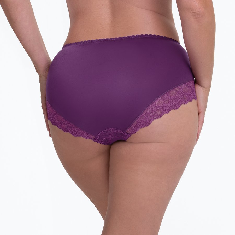 Braga alta Bobette en Morado, por detrás