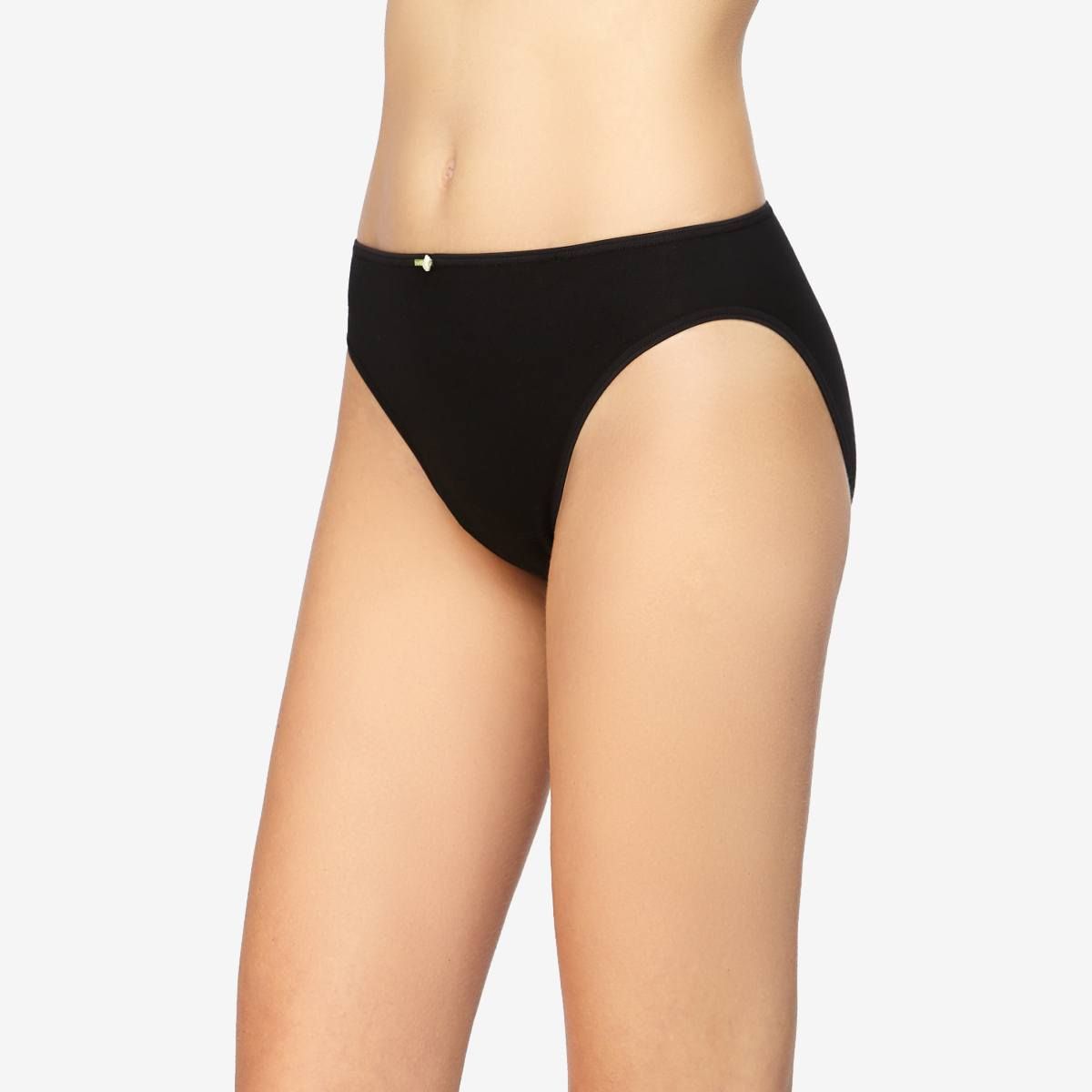 Braguita bikini de algodón Avet 3367 en Negro
