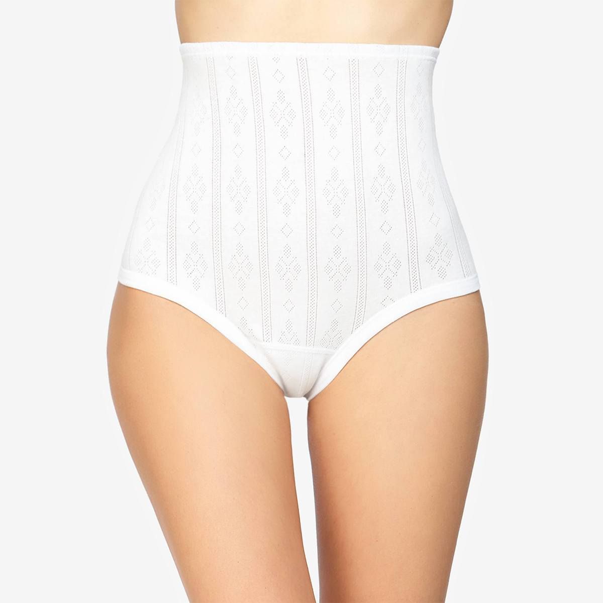 Braguita clásica de talla grande Avet 31200 en Blanco