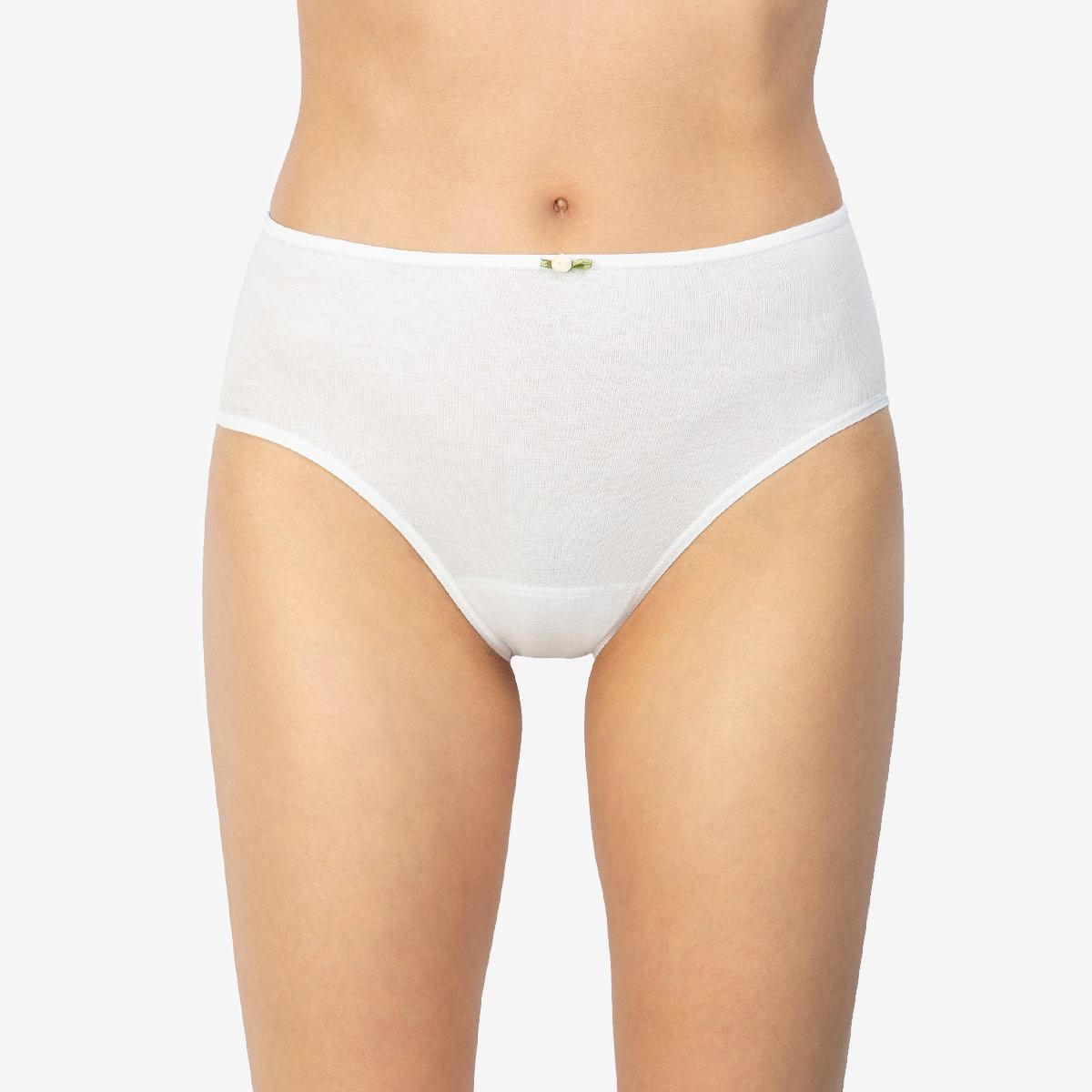 Braguita midi de algodón Avet 3267 en Blanco