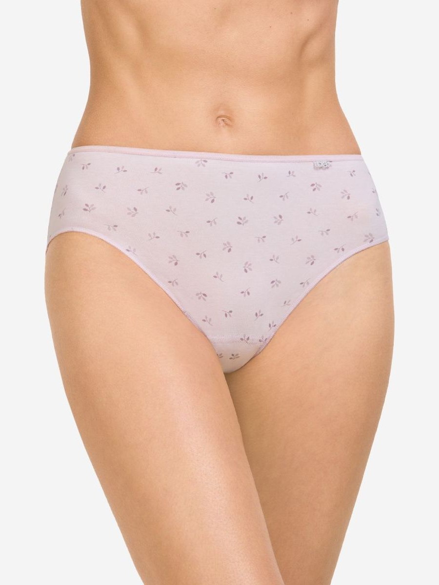 Braguita midi de algodón con florecitas Avet 32067 en Malva