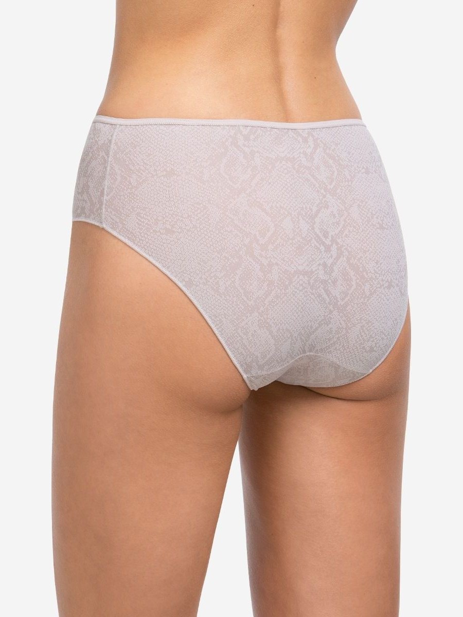 Braguita midi de jacquard animal print Avet 32052 en Taupe