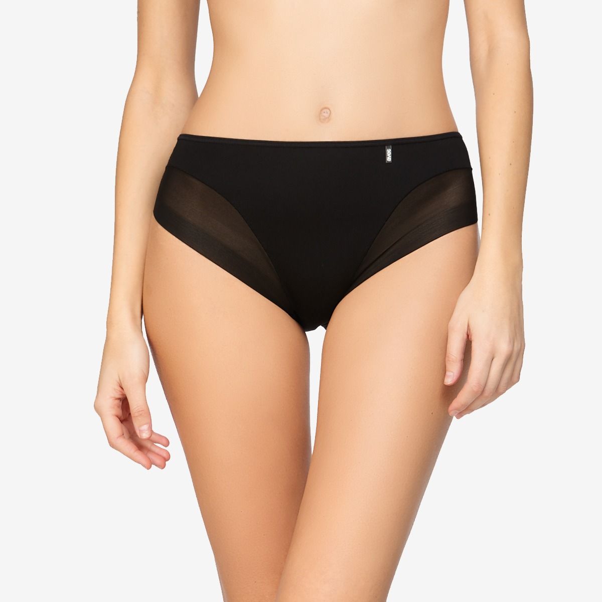 Braguita midi efecto tanga Avet 32188 en Negro