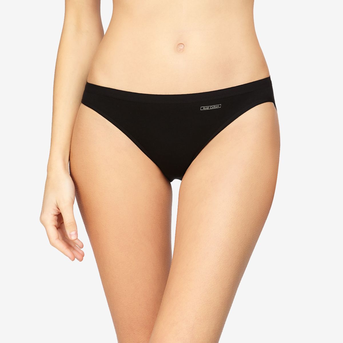 Braguita mini de algodón Avet 35069 en Negro
