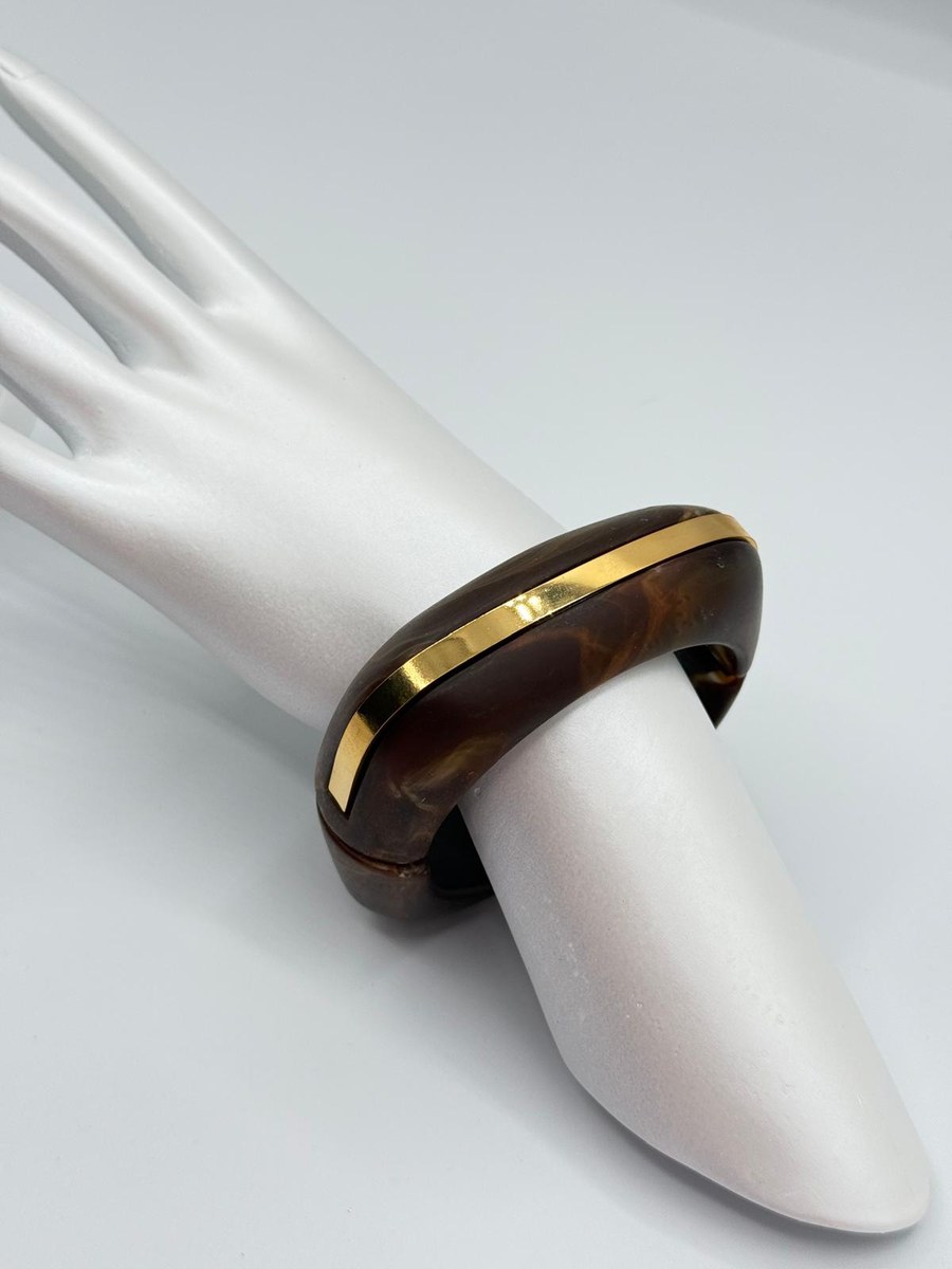 Brazalete Shine en Marrón chocolate