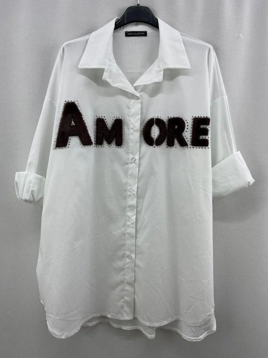 Camisa blanca «Amore» en Blanco