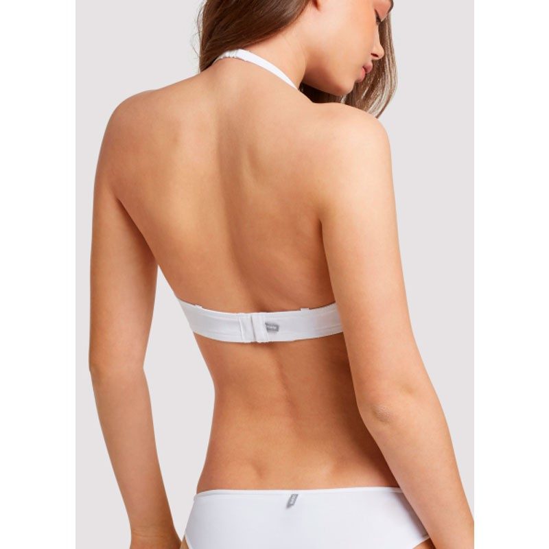 Sujetador push-up con aros y tirantes multiposición en Blanco