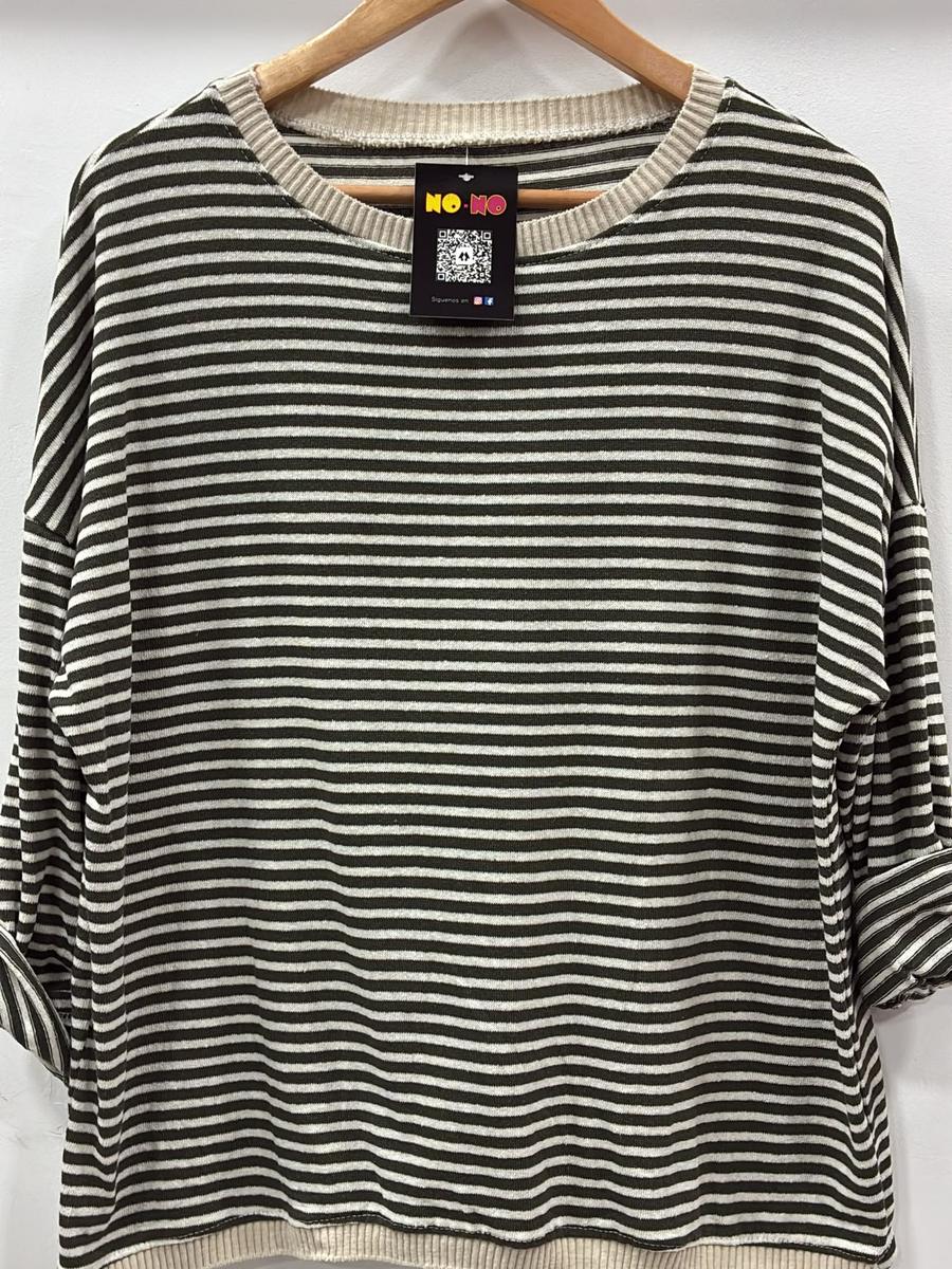 Jersey de rayas India en Caqui