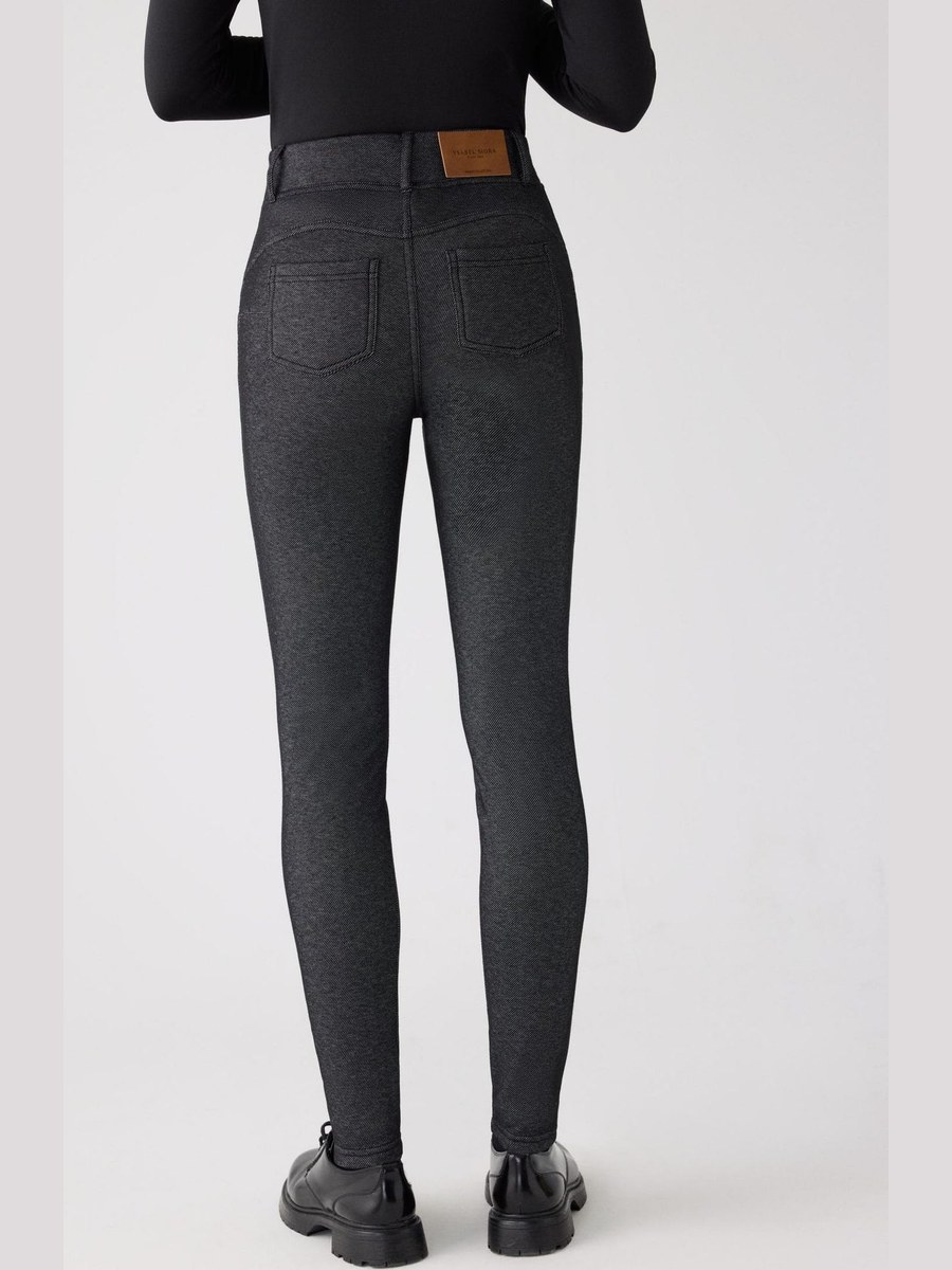 Leggings térmicos efecto vaquero push-up 70481 Ysabel Mora en Negro