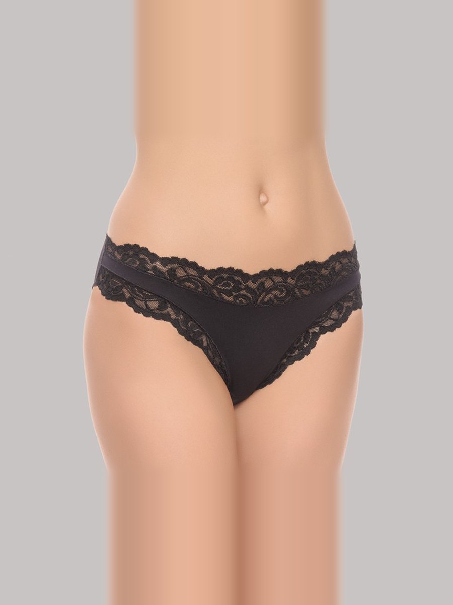 Braga bikini de blonda Naiara 107 en negro