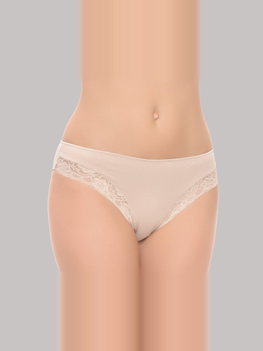 Braga bikini de algodón con puntilla Naiara 203