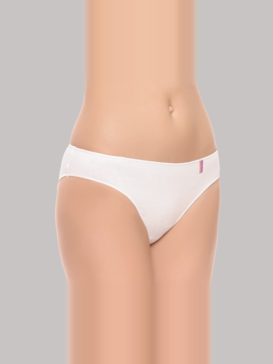 Braga bikini de algodón Naiara 780 en blanco