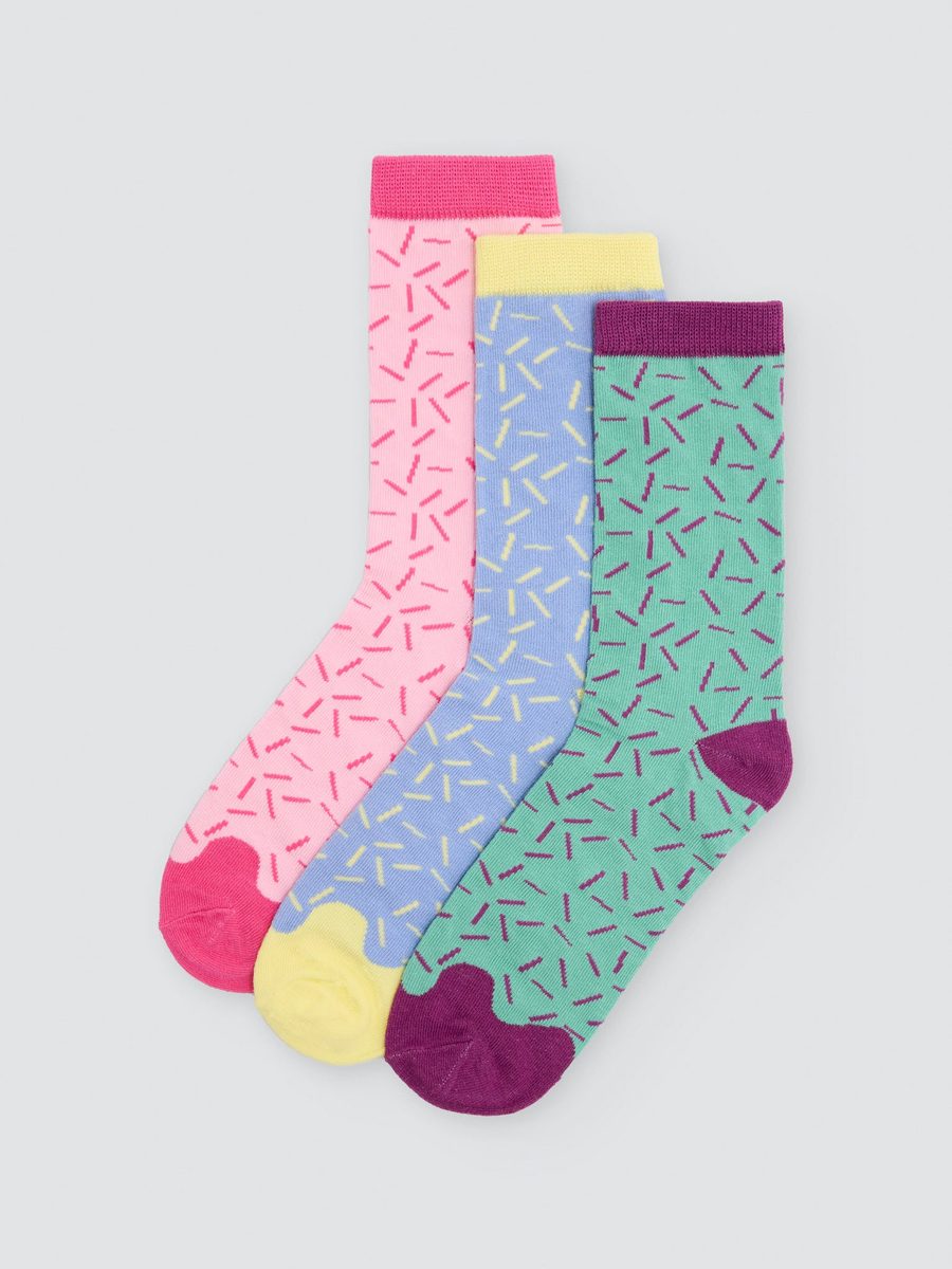 Pack de 3 calcetines donuts 12142