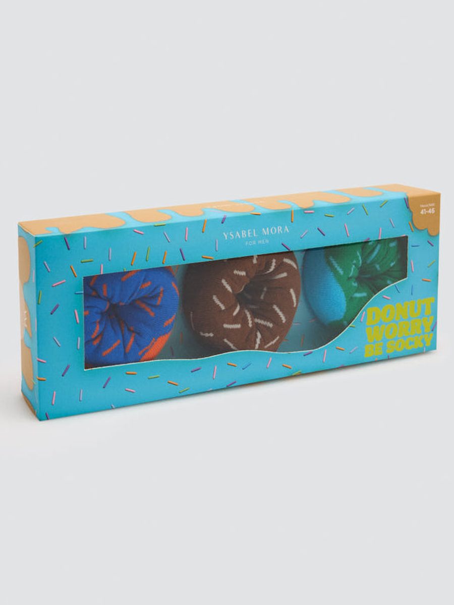 Pack de 3 calcetines donuts de hombre 22124