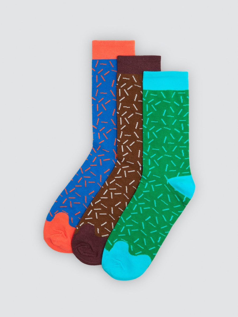 Pack de 3 calcetines donuts de hombre 22124