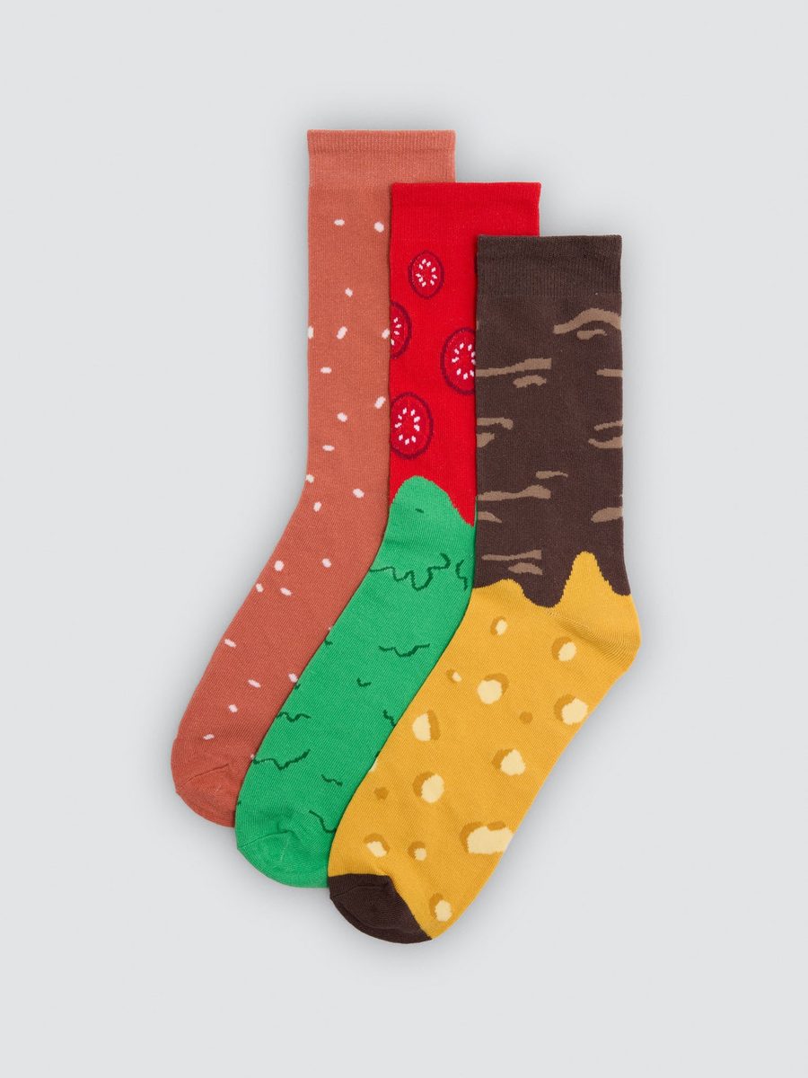 Pack de 3 calcetines hamburguesa 17501 Ysabel Mora