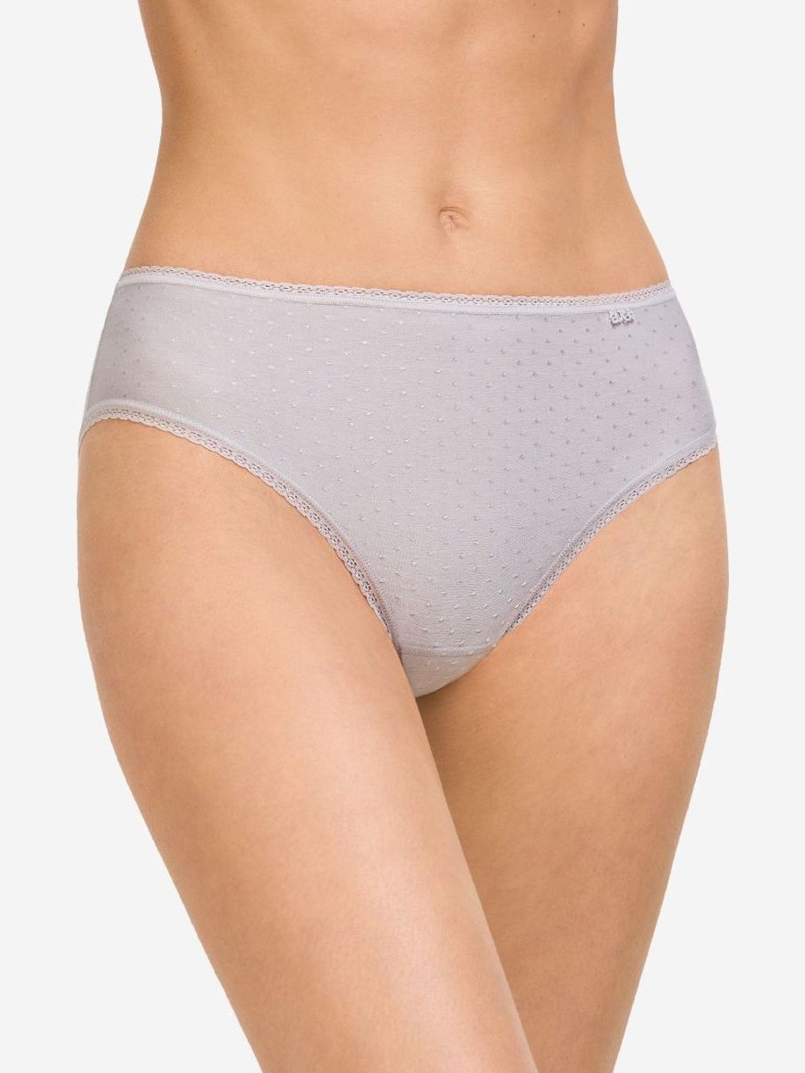 Pack de 2 braguitas midi de algodón plumeti Avet 32075 en Pétalo