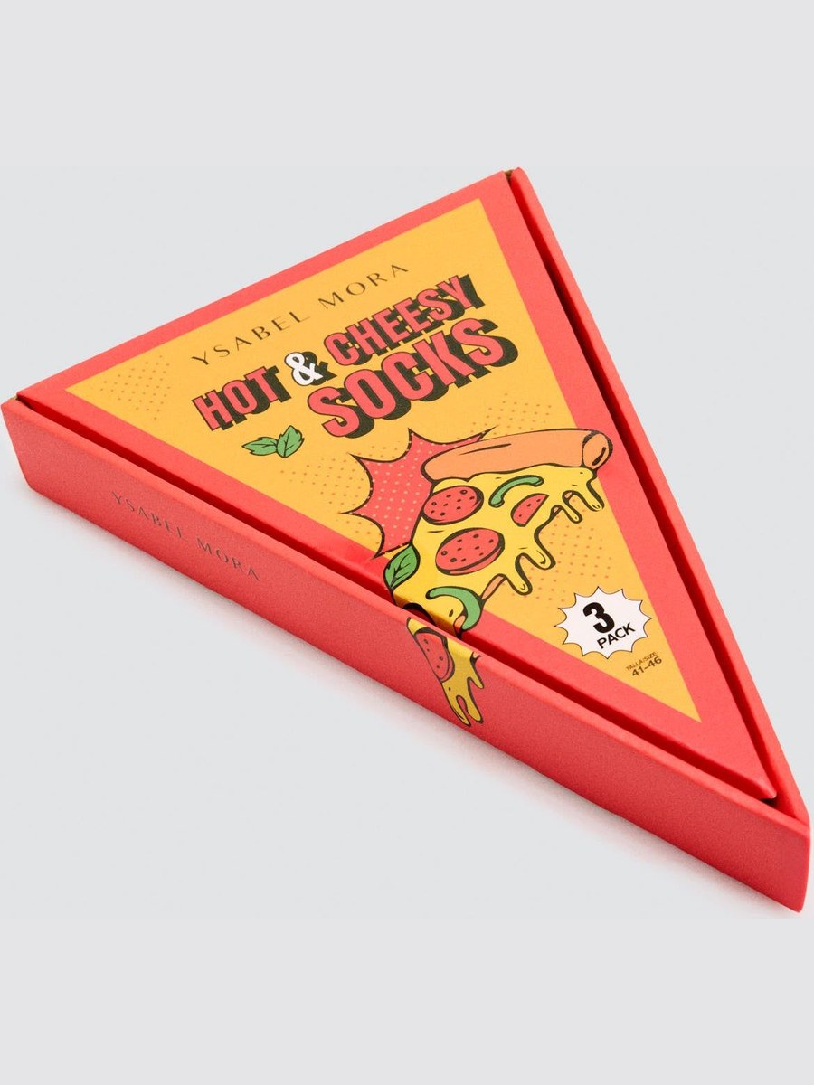 Pack de 3 calcetines pizza 17502 Ysabel Mora