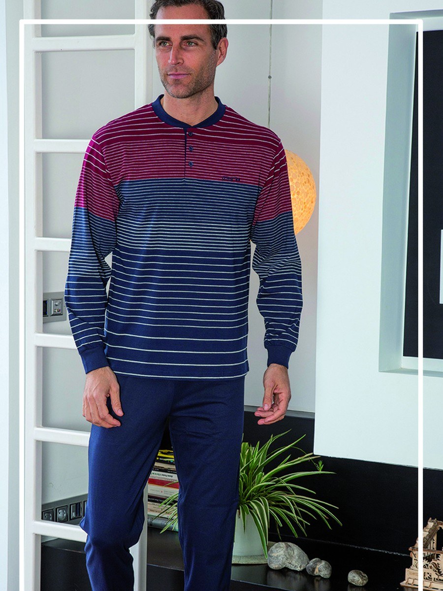 Pijama de hombre a rayas 245643 Muslher