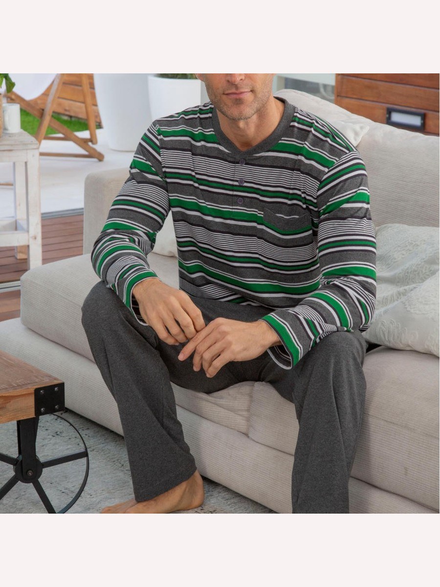Pijama de hombre a rayas 245645 Muslher