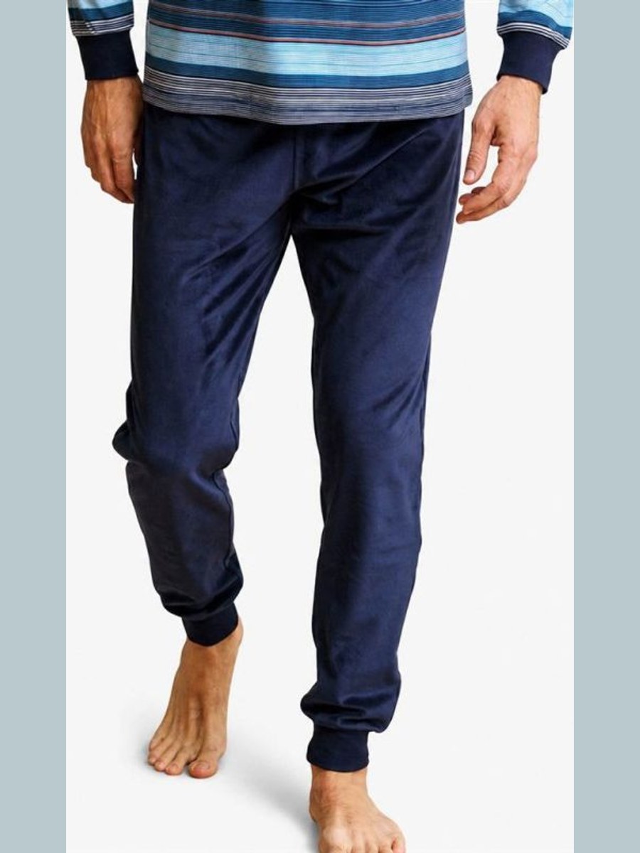 Pijama de hombre de rayas azules 265610 Muslher