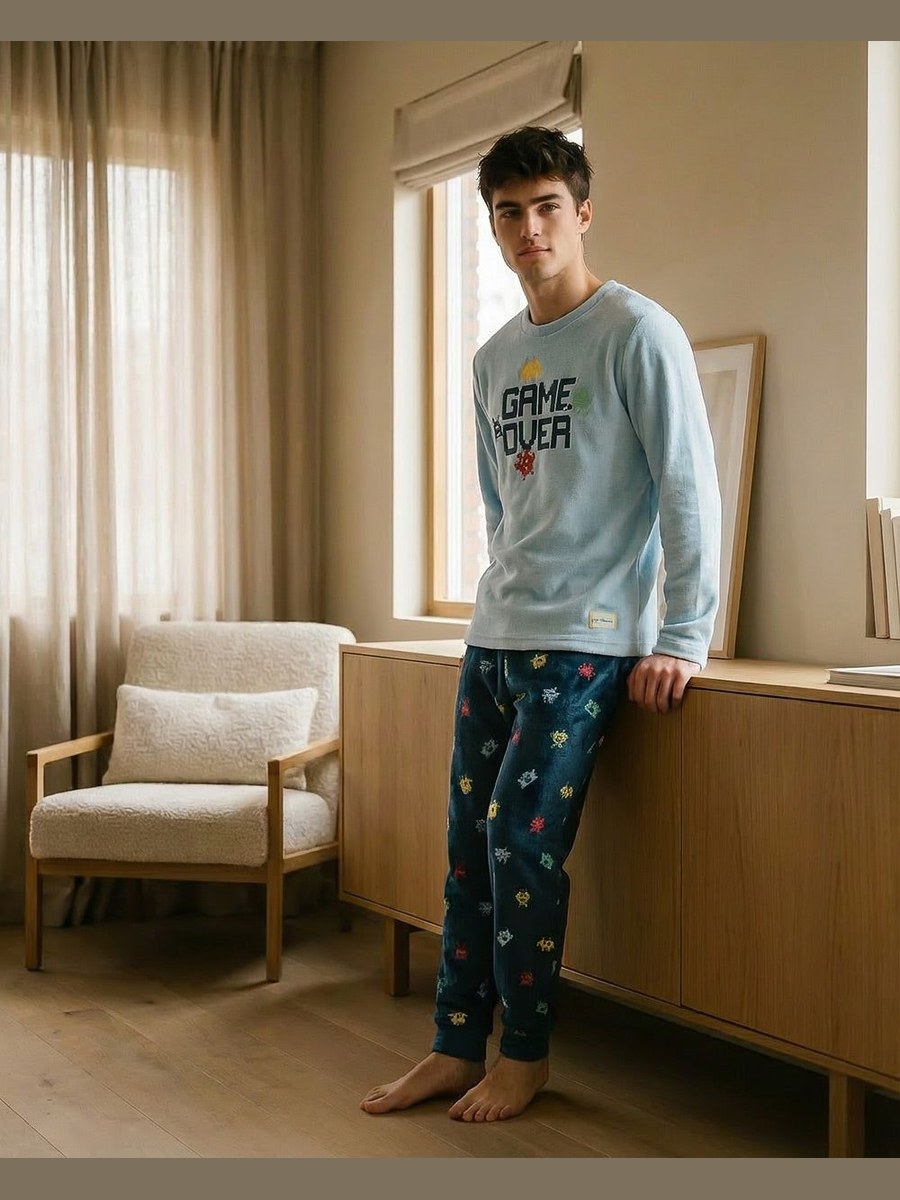 Pijama de hombre Game Over de tundosado 8221 Waterlemon en Único