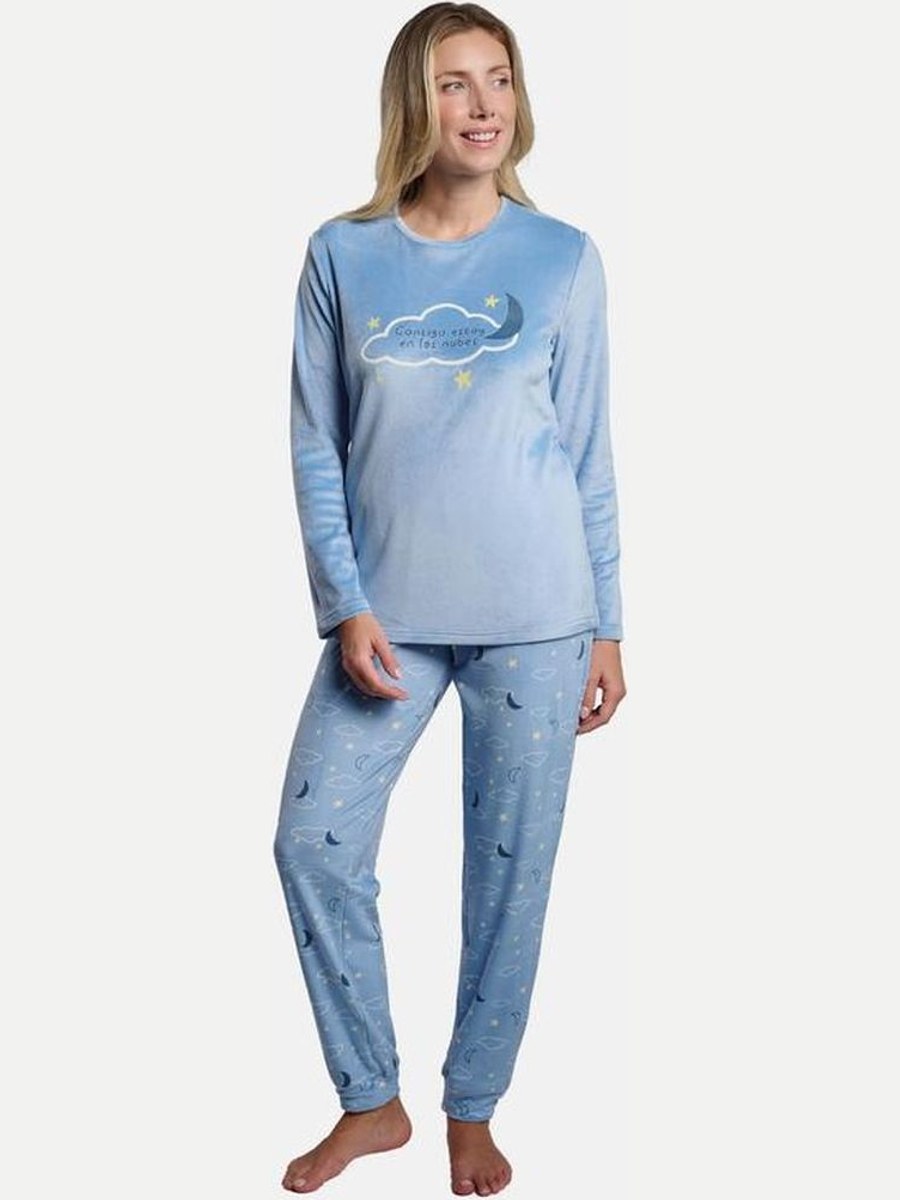 Pijama de mujer «Contigo estoy en las nubes» 26259 Muydemí en Único