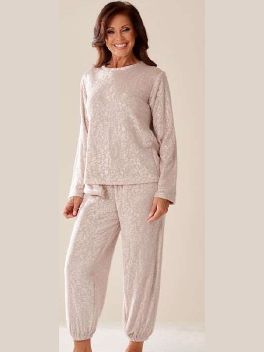 Pijama de mujer de cristal sedalina 1132 Lin en Visón