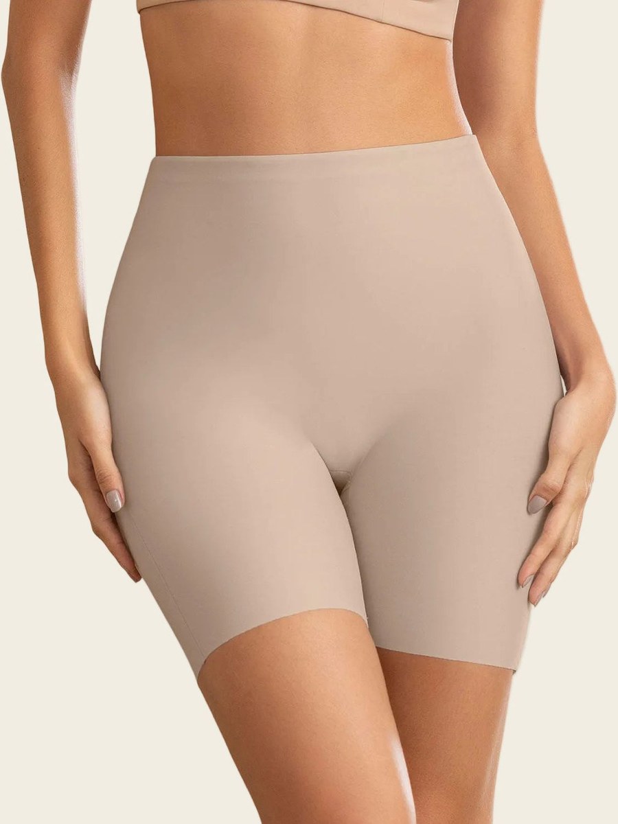 Short de compresión fuerte con efecto levanta glúteos Leonisa en Nude