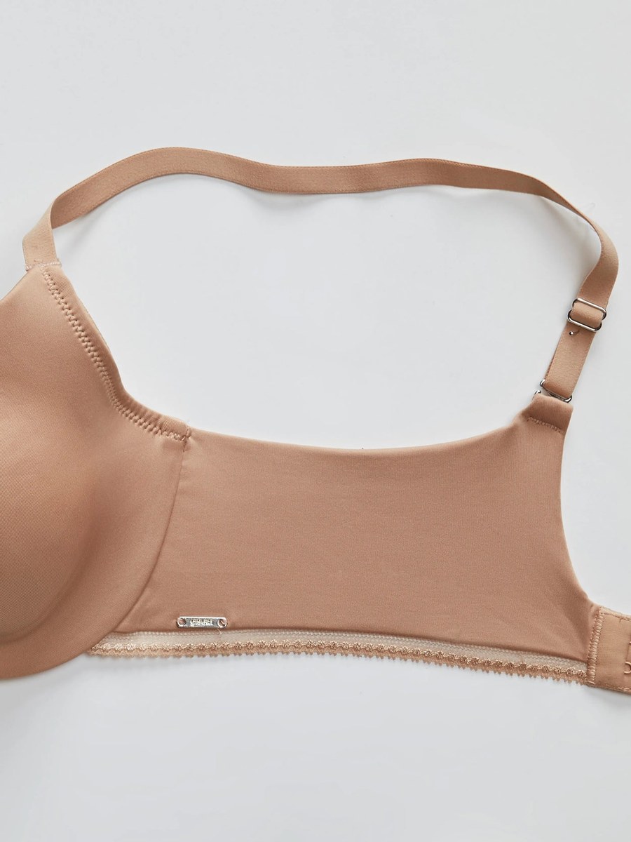 Sujetador de capacidad con aros, sin foam, en microfibra Gisela 1/0383 en Piel