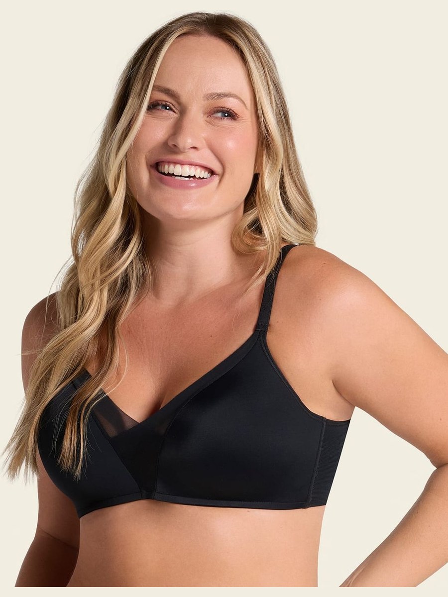 Sujetador triangular sin aros con push-up Magical Bra Leonisa en Negro