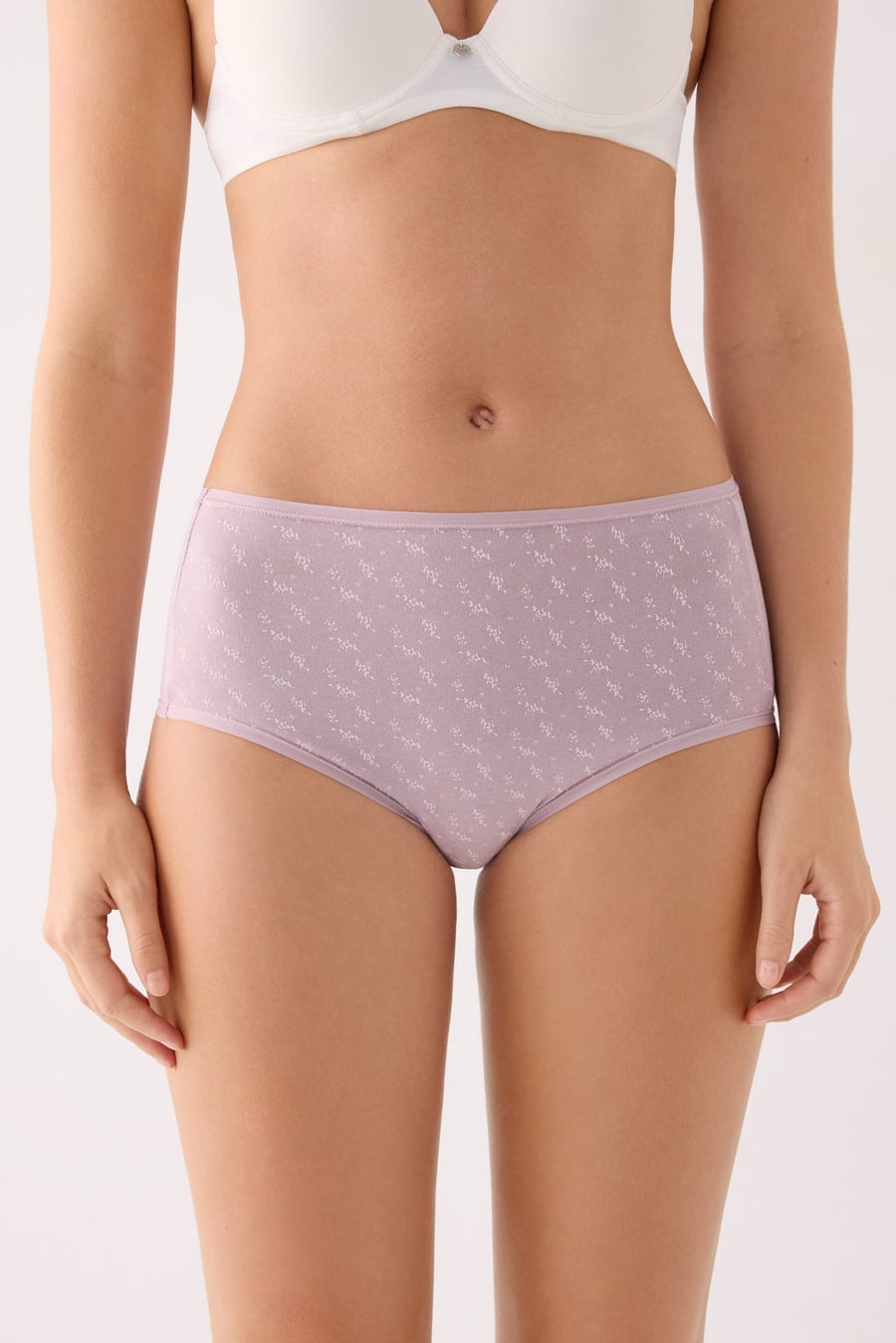 Pack de 2 bragas altas de algodón estampadas Ysabel Mora 19571 en Estampado