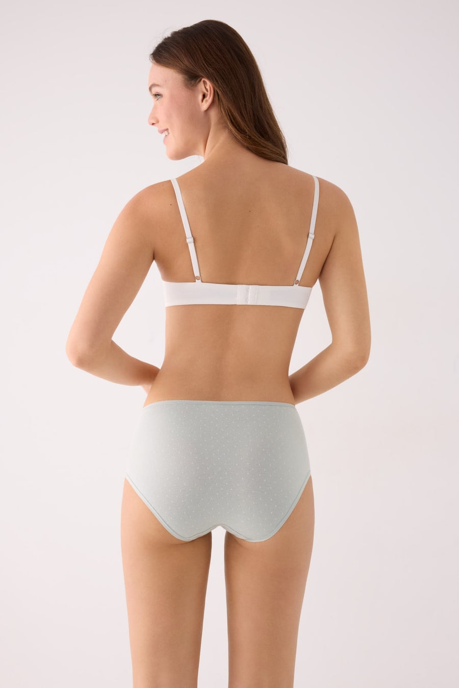 Pack de 2 bragas altas de algodón estampadas Ysabel Mora 19571 en Estampado