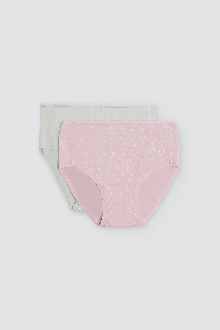 Pack de 2 bragas altas de algodón estampadas Ysabel Mora 19571 en Estampado